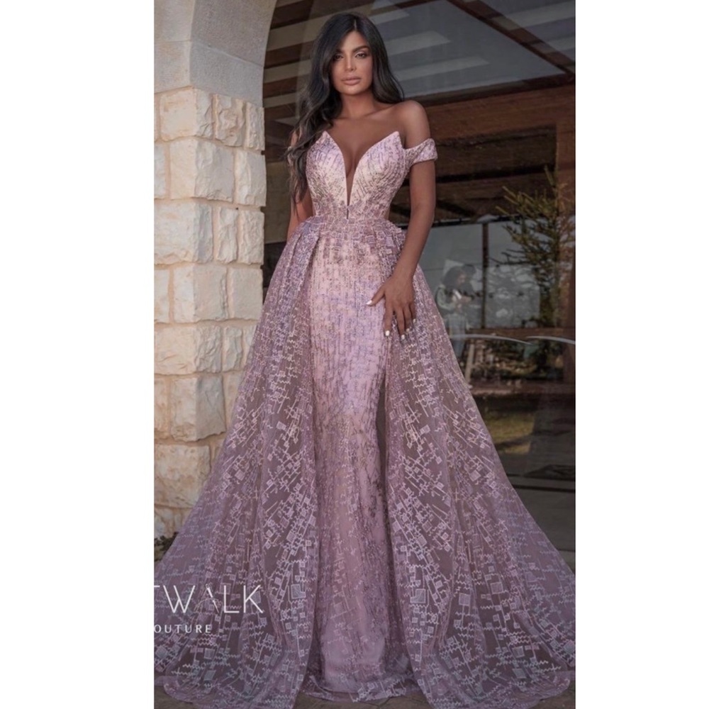 CATWALK COUTURE Lilac Evening Gown From Lebanon
